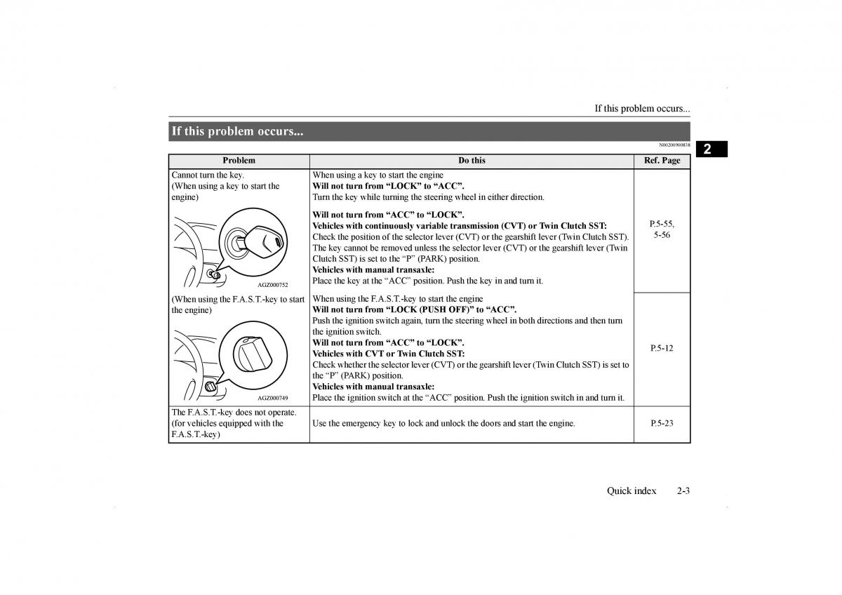 Mitsubishi Lancer VIII 8 owners manual / page 18