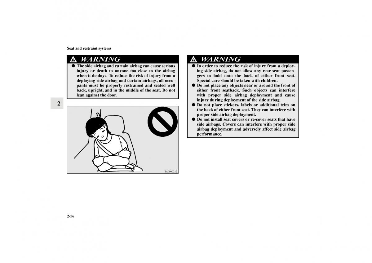 Mitsubishi Lancer Sportback VIII 8 owners manual / page 85