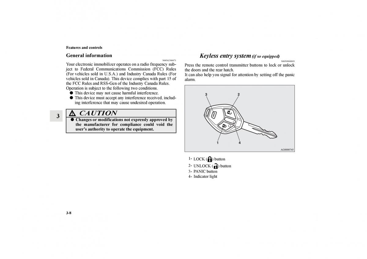 Mitsubishi Lancer Sportback VIII 8 owners manual / page 101