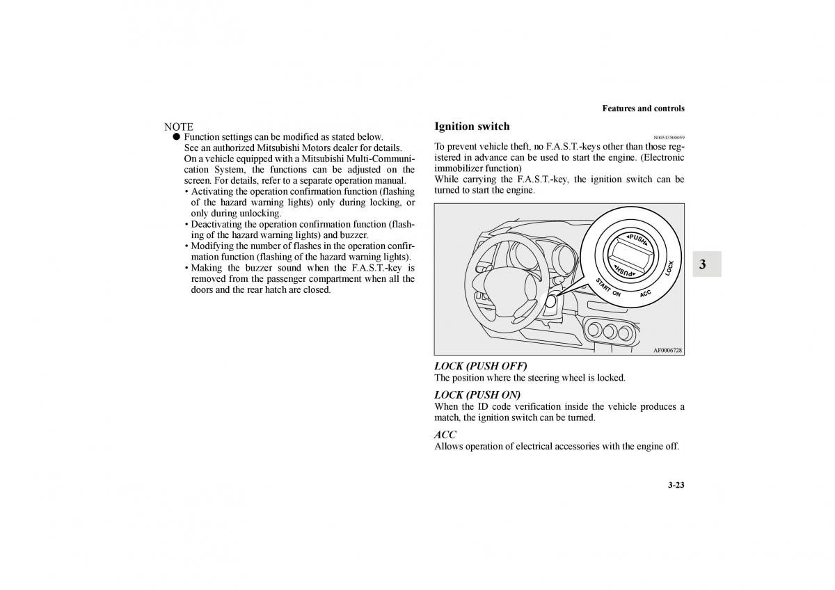 Mitsubishi Lancer Sportback VIII 8 owners manual / page 116