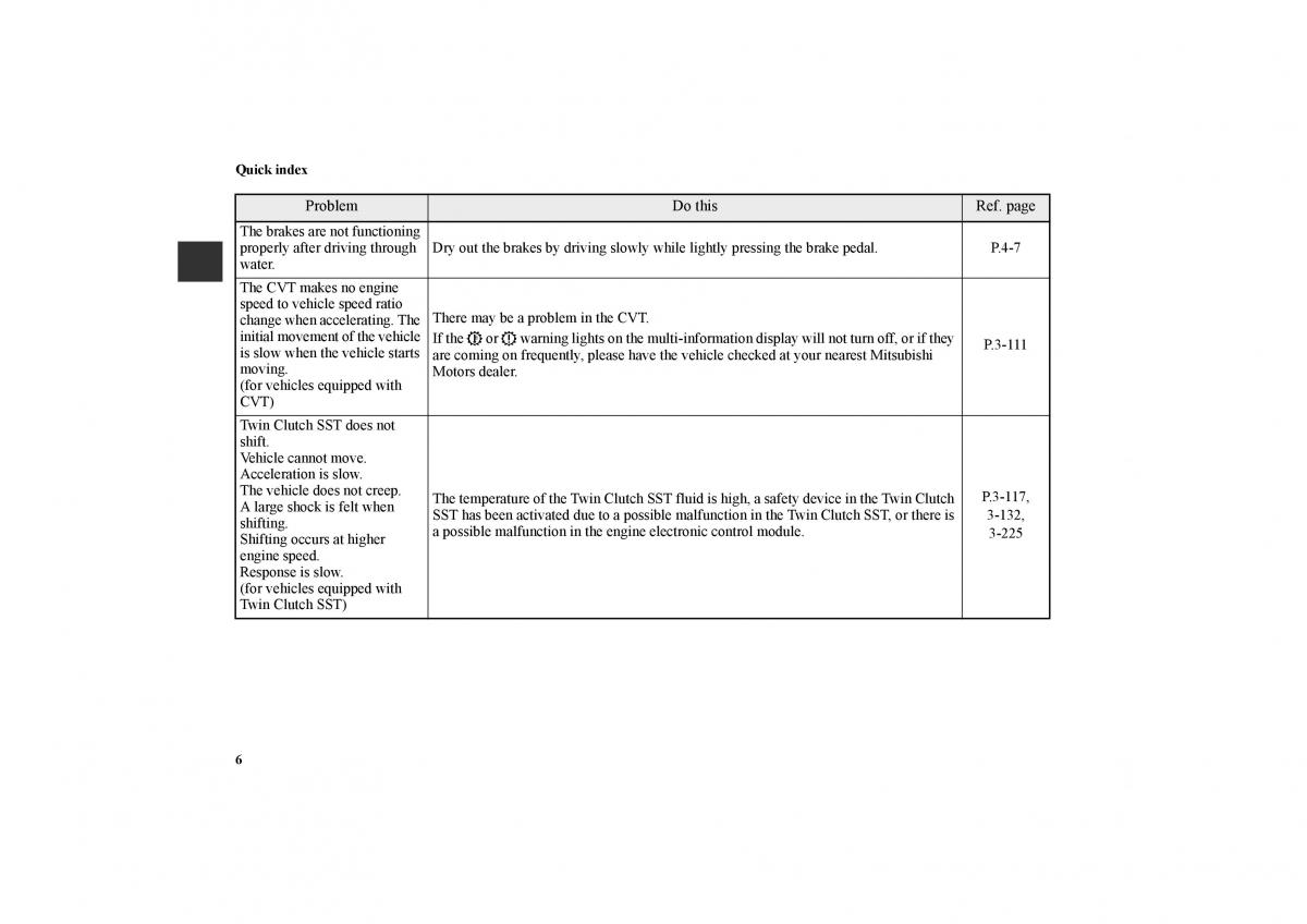 Mitsubishi Lancer Sportback VIII 8 owners manual / page 17