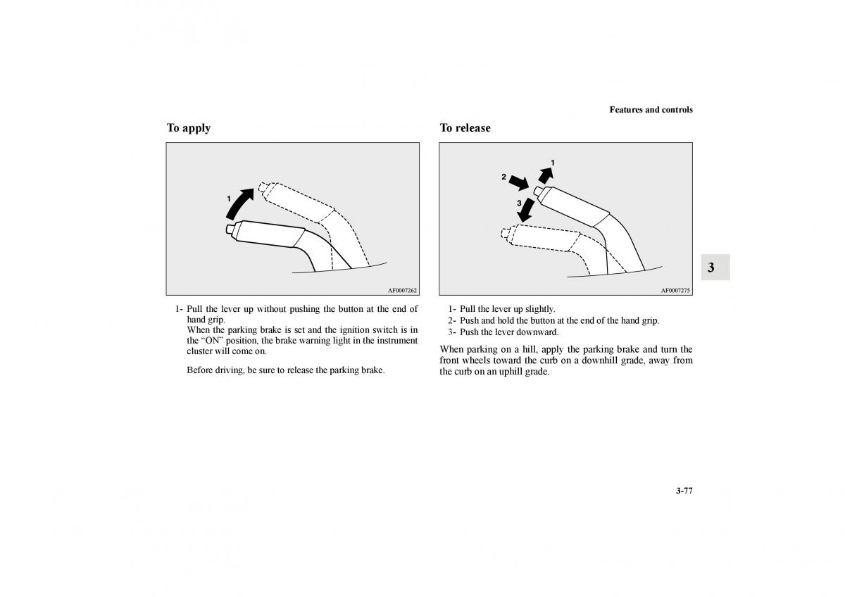 Mitsubishi Lancer Sportback VIII 8 owners manual / page 170