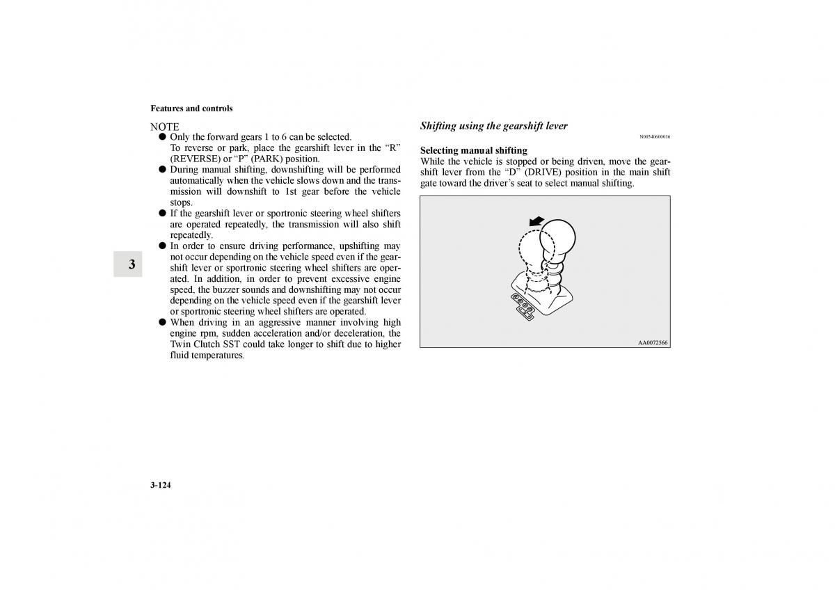 Mitsubishi Lancer Sportback VIII 8 owners manual / page 217