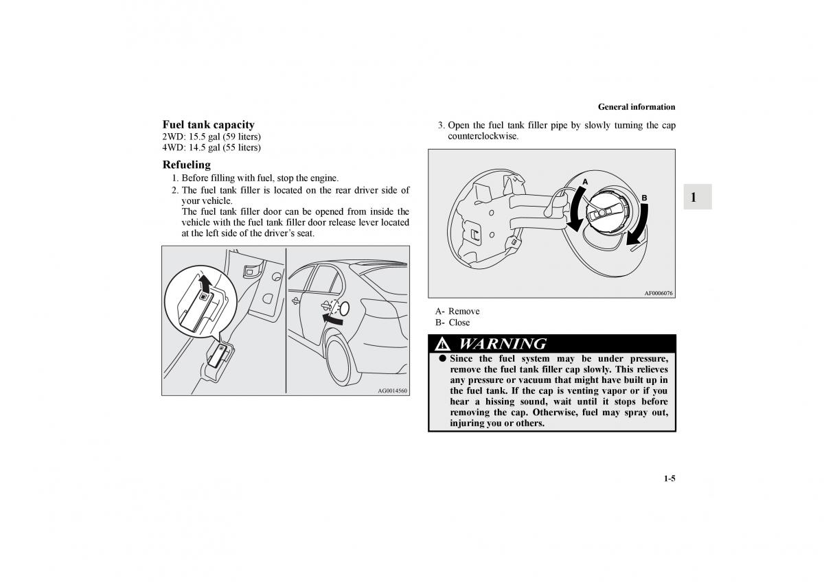Mitsubishi Lancer Sportback VIII 8 owners manual / page 24