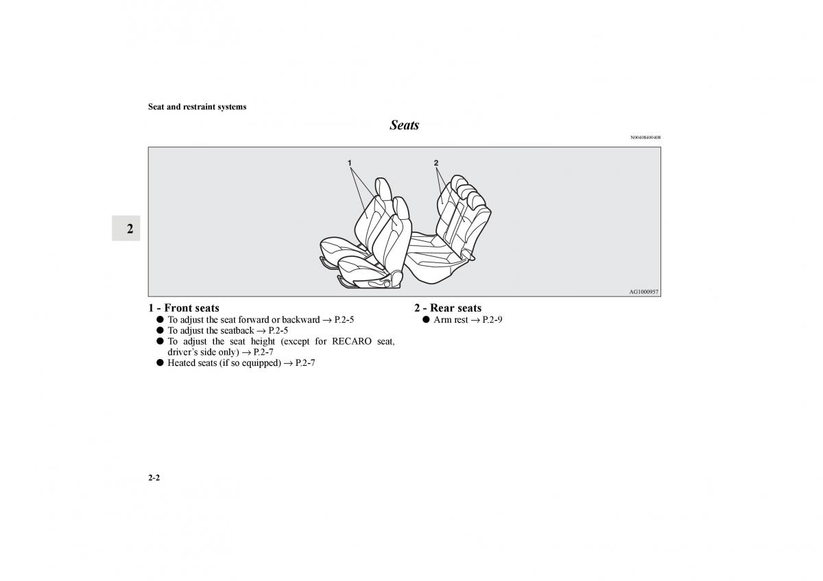 Mitsubishi Lancer Sportback VIII 8 owners manual / page 31