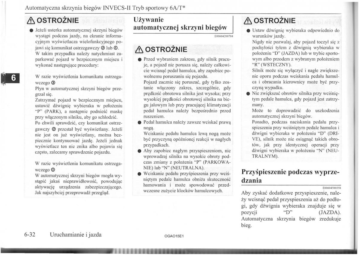 Mitsubishi ASX instrukcja obslugi / page 124