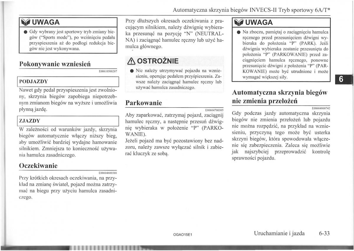 Mitsubishi ASX instrukcja obslugi / page 125