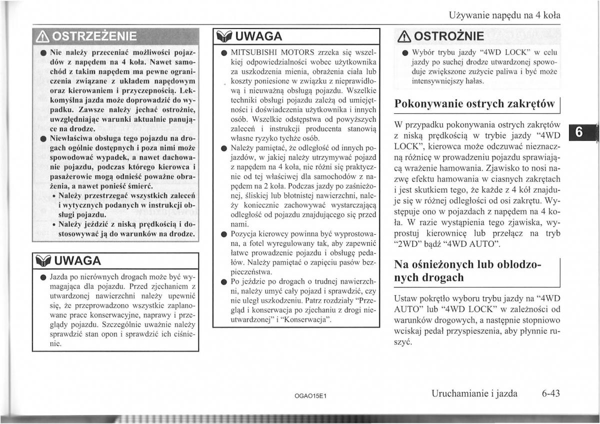 Mitsubishi ASX instrukcja obslugi / page 135