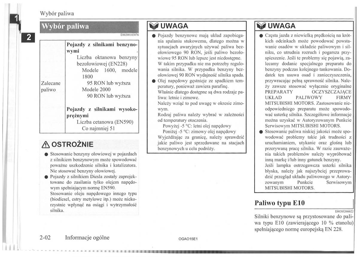 Mitsubishi ASX instrukcja obslugi / page 17