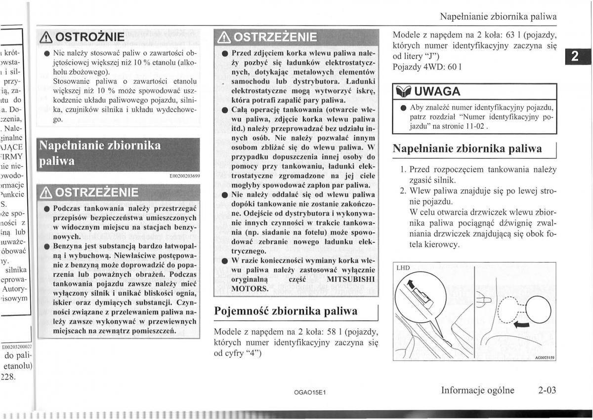 Mitsubishi ASX instrukcja obslugi / page 18