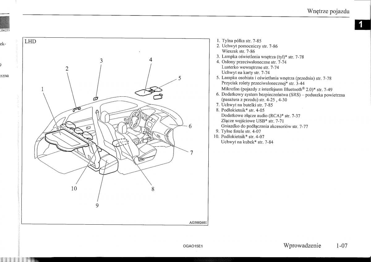 Mitsubishi ASX instrukcja obslugi / page 8