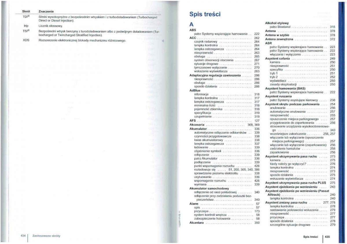 manual  VW Passat B7 variant alltrack instrukcja / page 219