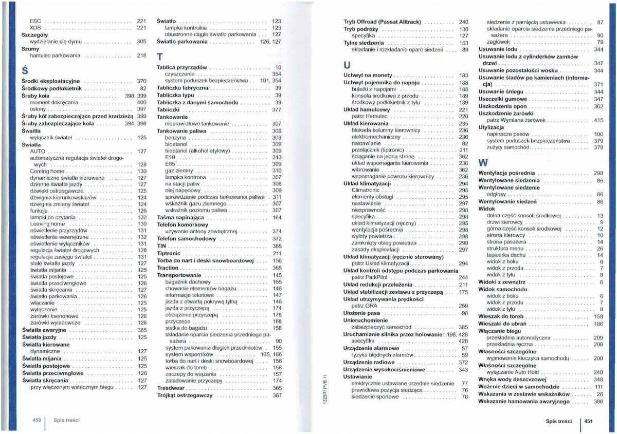 manual  VW Passat B7 variant alltrack instrukcja / page 227