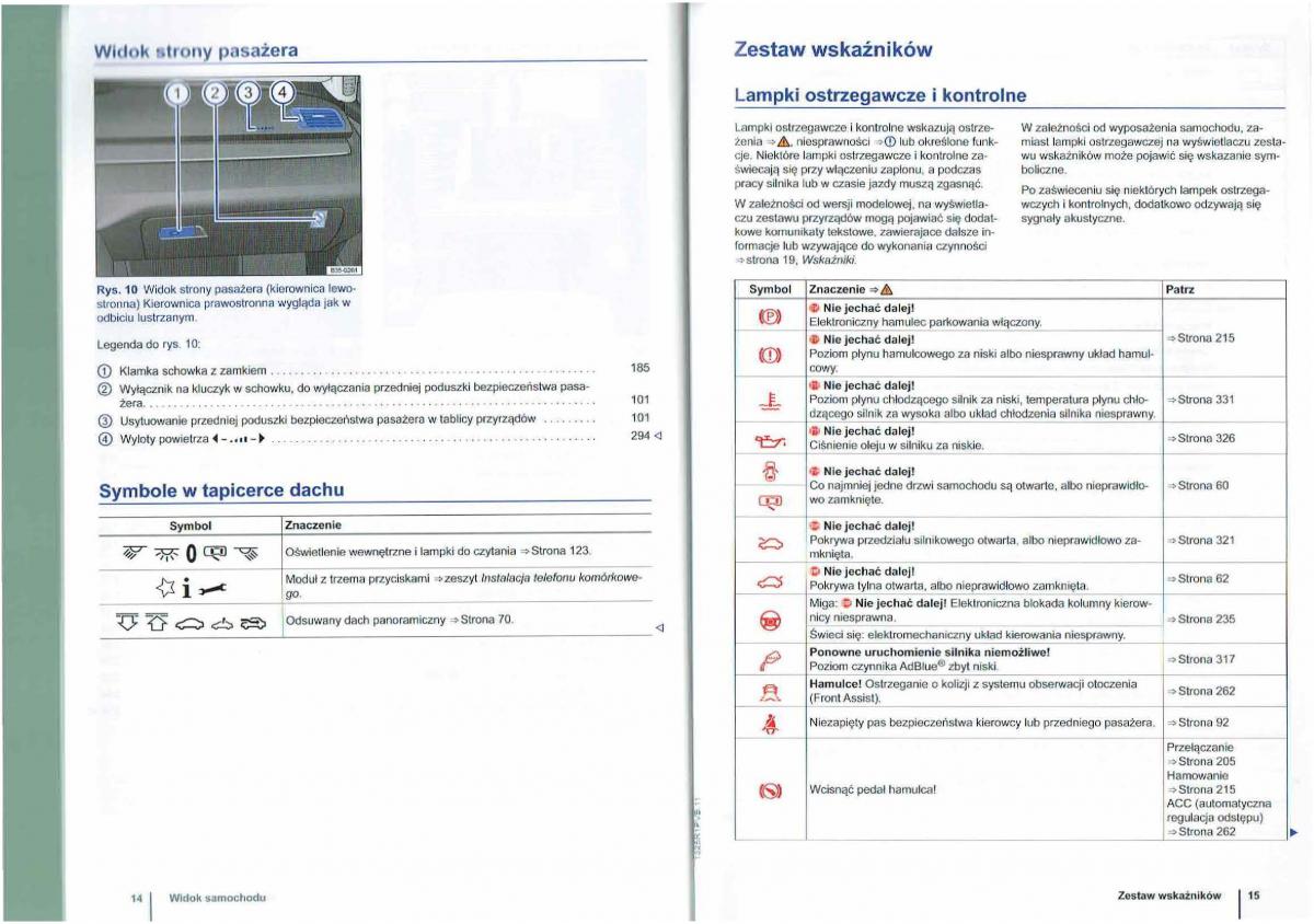 VW Passat B7 variant alltrack instrukcja obslugi / page 9