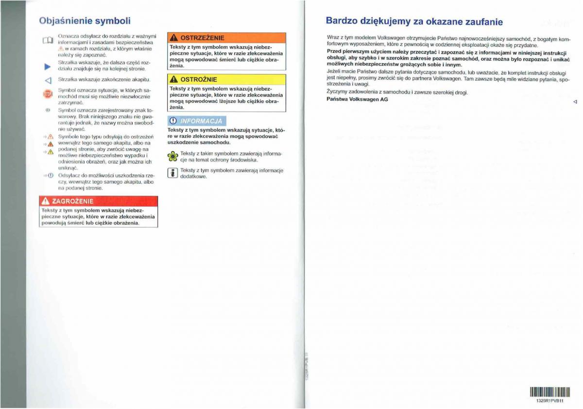 manual  VW Passat B7 variant alltrack instrukcja / page 2