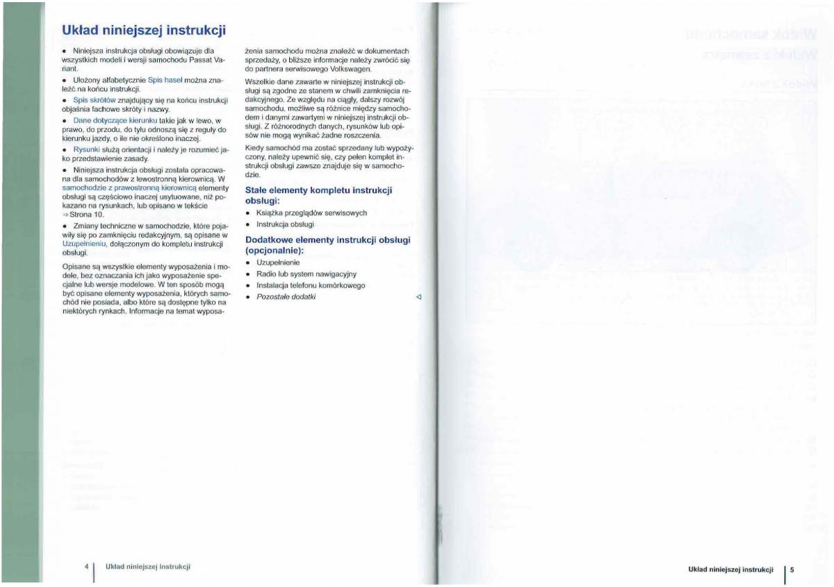 manual  VW Passat B7 variant alltrack instrukcja / page 4