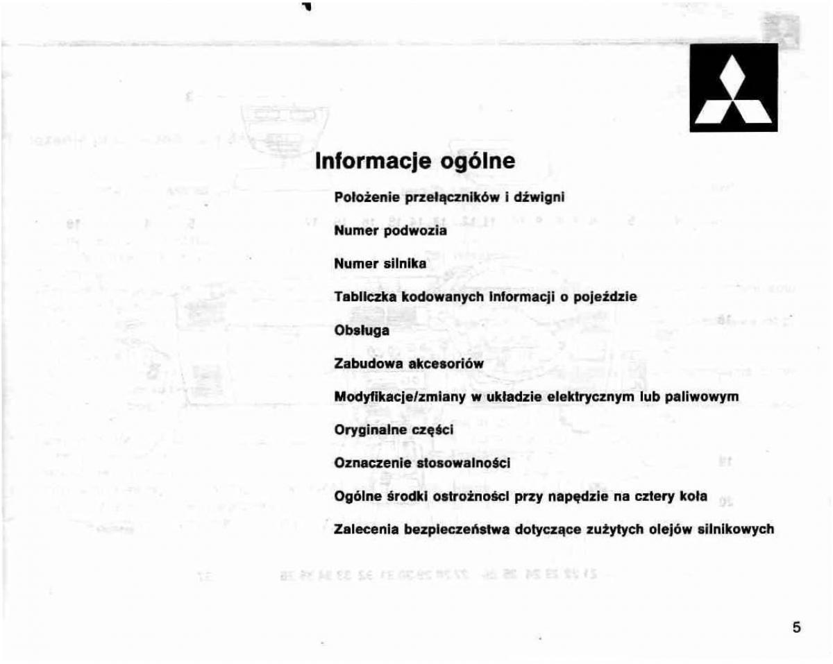 manual  Mitsubishi Lancer IV 4 instrukcja / page 6