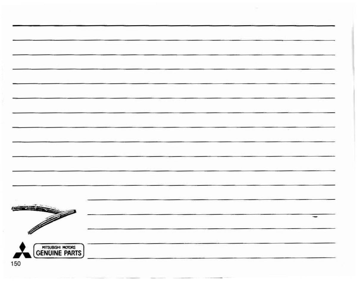 manual  Mitsubishi Lancer IV 4 instrukcja / page 151