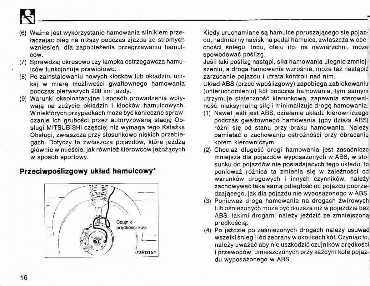 Mitsubishi Lancer IV 4 instrukcja obslugi / page 17