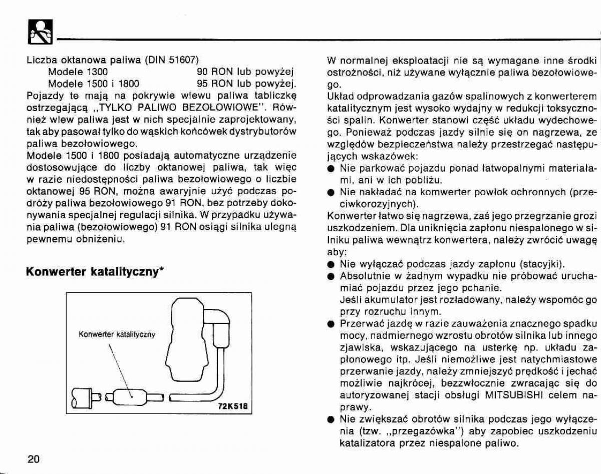 Mitsubishi Lancer IV 4 instrukcja obslugi / page 21