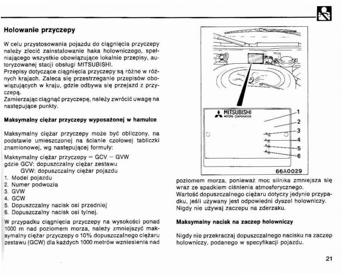Mitsubishi Lancer IV 4 instrukcja obslugi / page 22