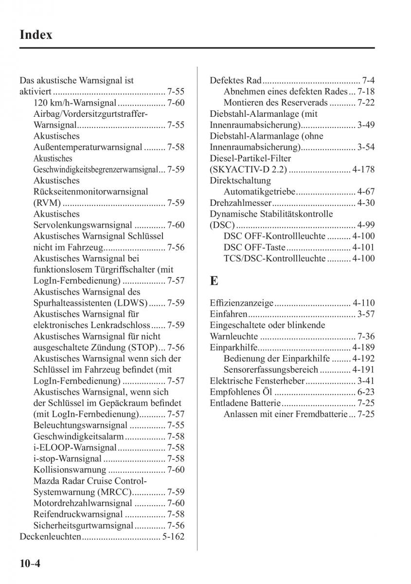 Mazda 3 III Handbuch / page 725