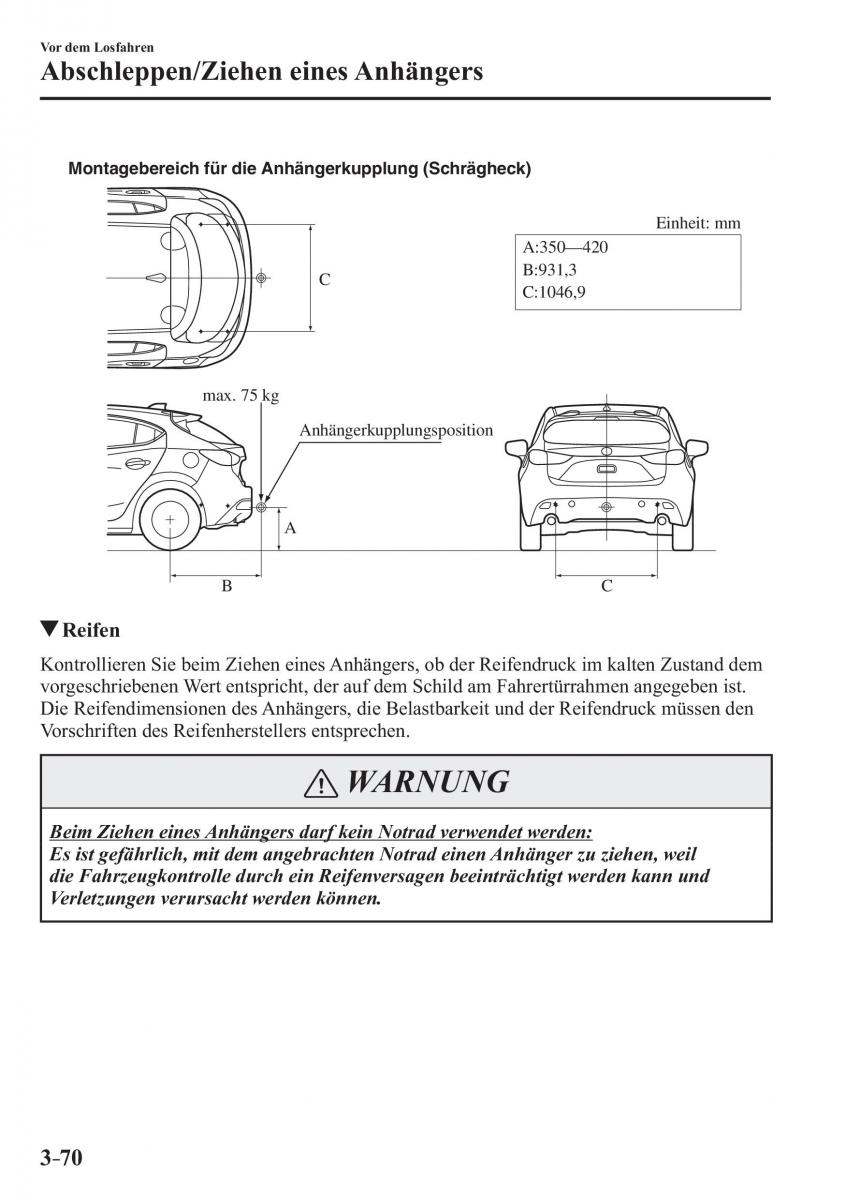 Mazda 3 III Handbuch / page 155