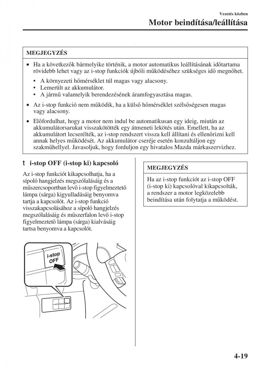 Mazda 3 III Kezelesi utmutato / page 169