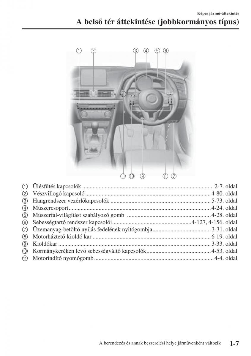 Mazda 3 III Kezelesi utmutato / page 19