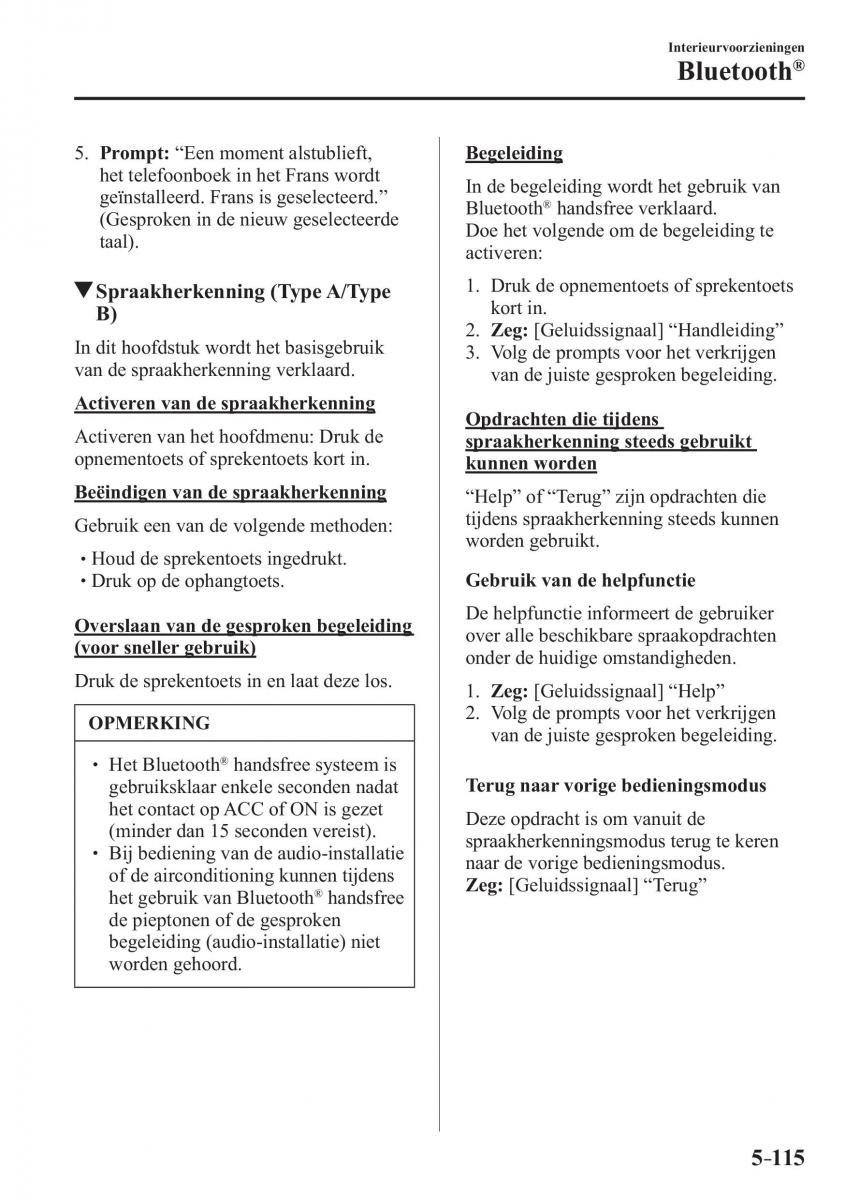 Mazda 3 III handleiding / page 481