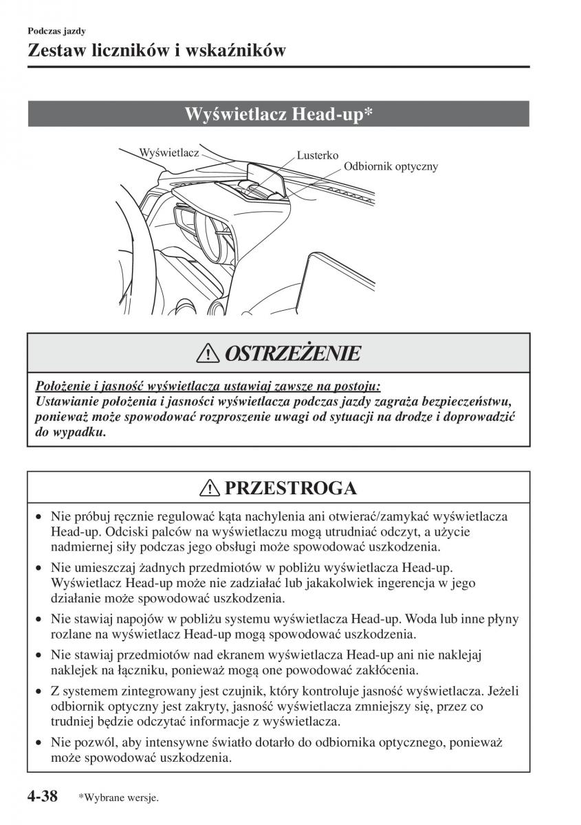 Mazda 3 III instrukcja obslugi / page 188