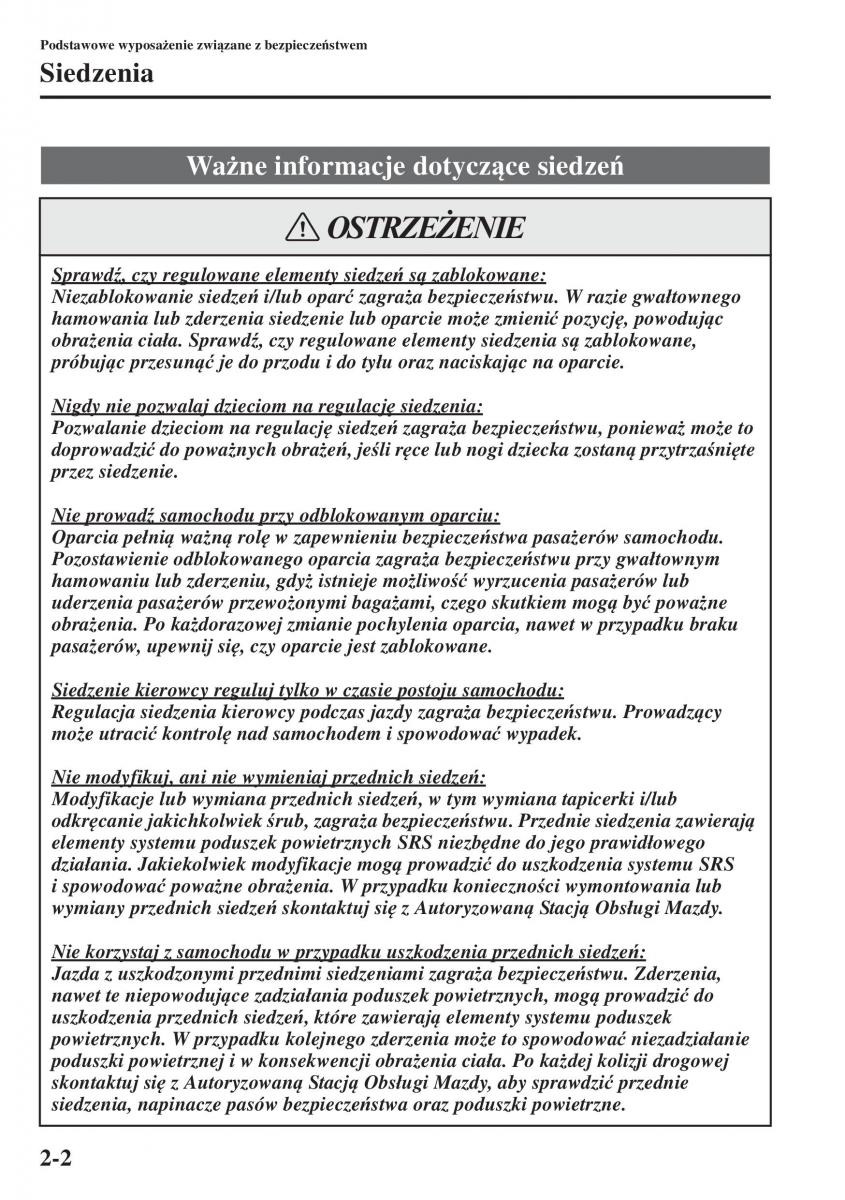 Mazda 3 III instrukcja obslugi / page 26