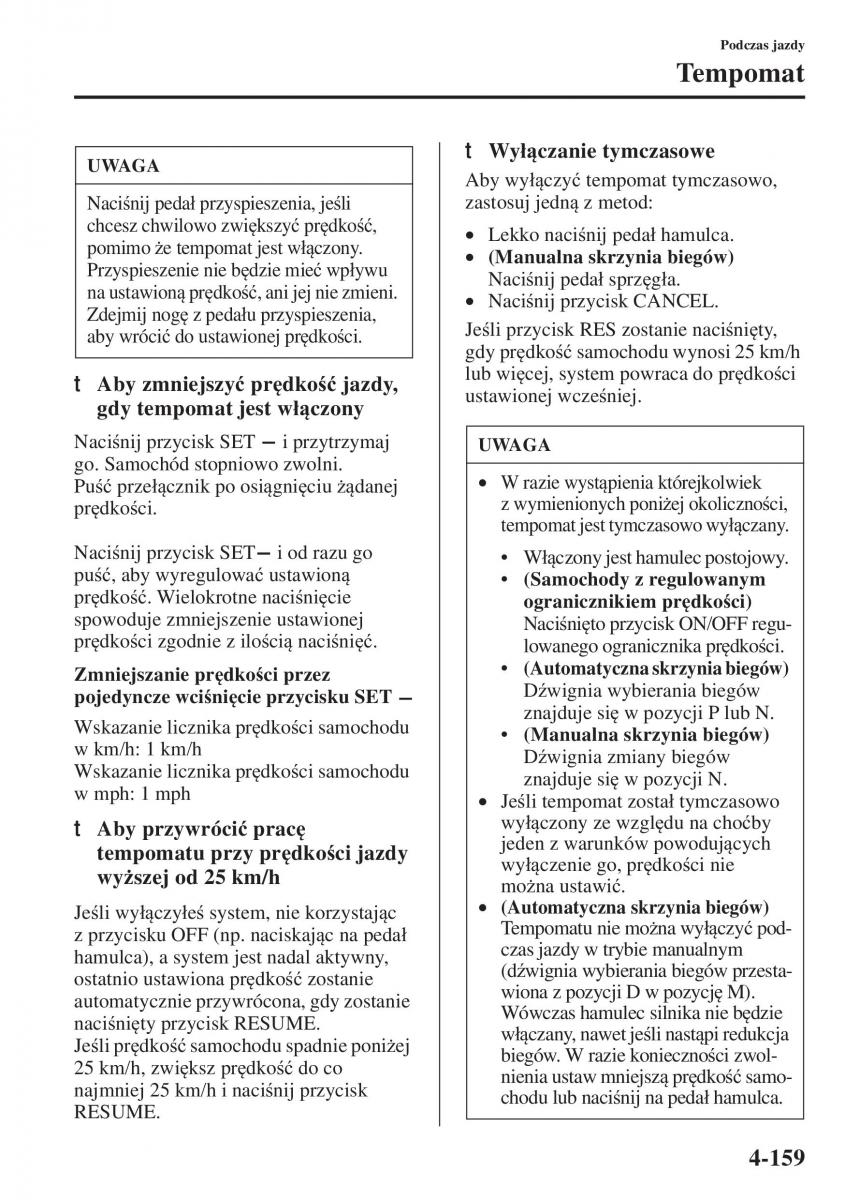 Mazda 3 III instrukcja obslugi / page 309