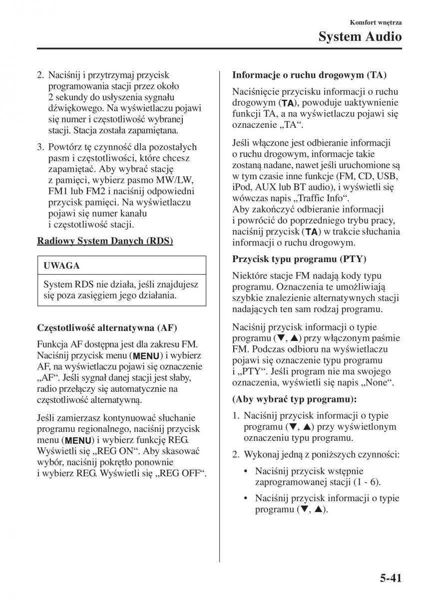 Mazda 3 III instrukcja obslugi / page 375