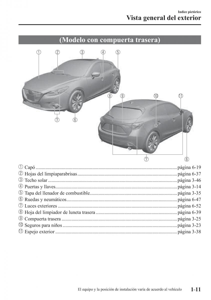 Mazda 3 III manual del propietario / page 23