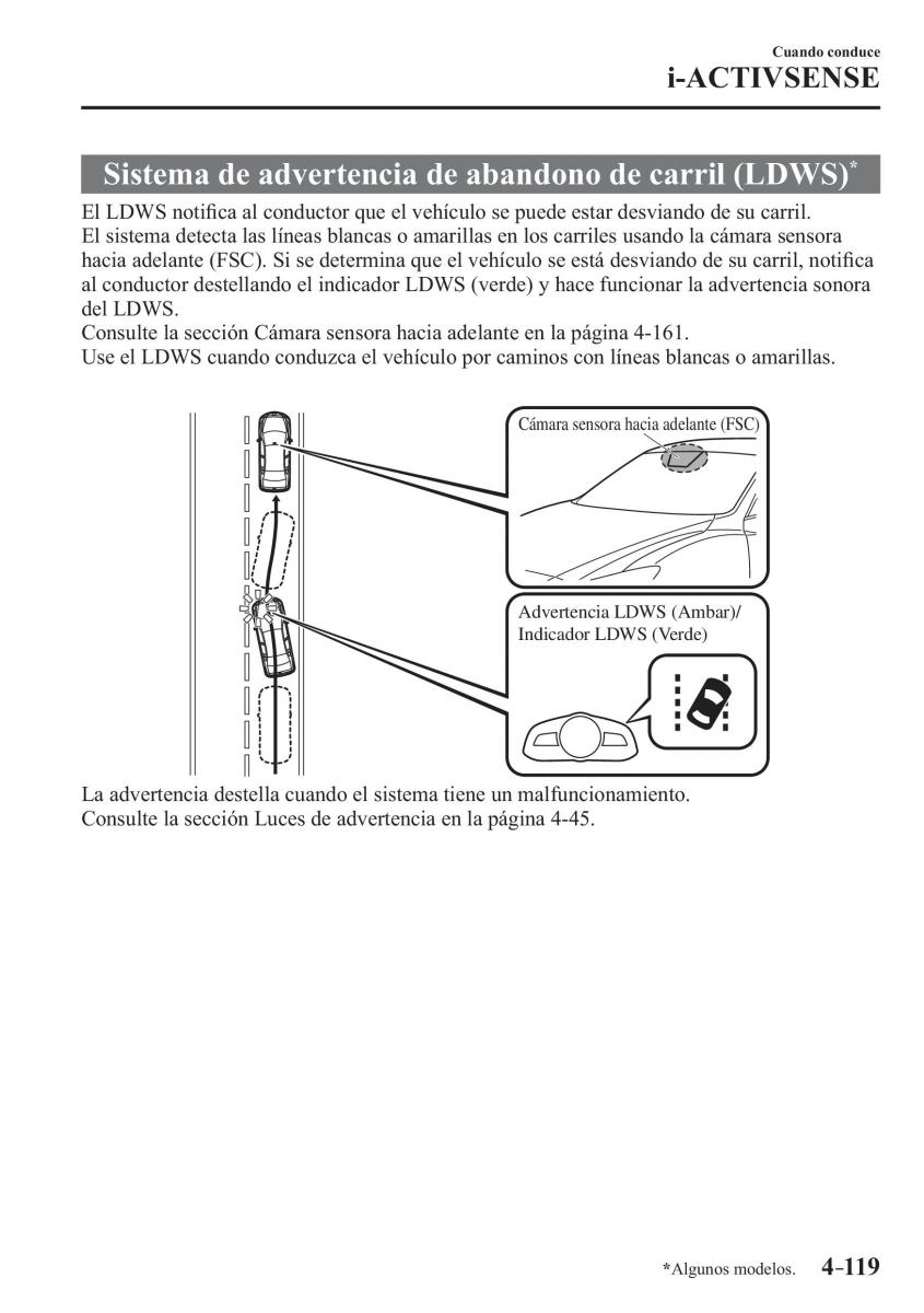 Mazda 3 III manual del propietario / page 279