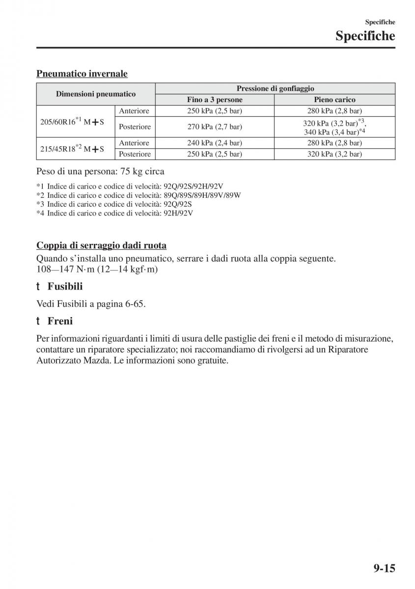 Mazda 3 III manuale del proprietario / page 669