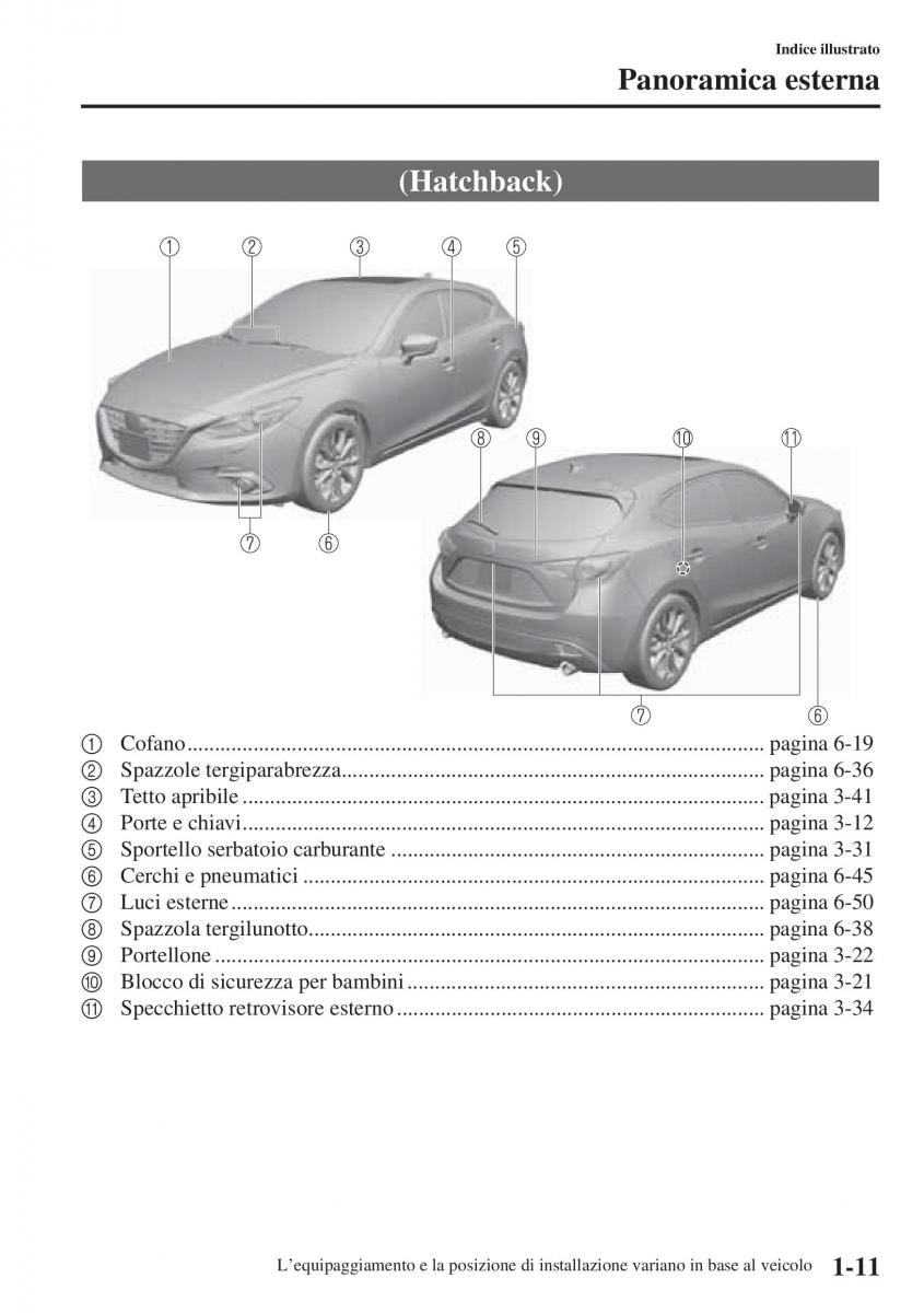 Mazda 3 III manuale del proprietario / page 23