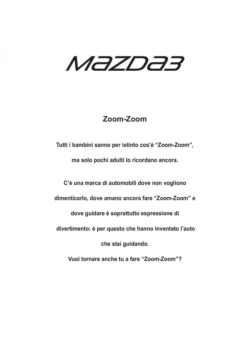 Mazda 3 III manuale del proprietario / page 2