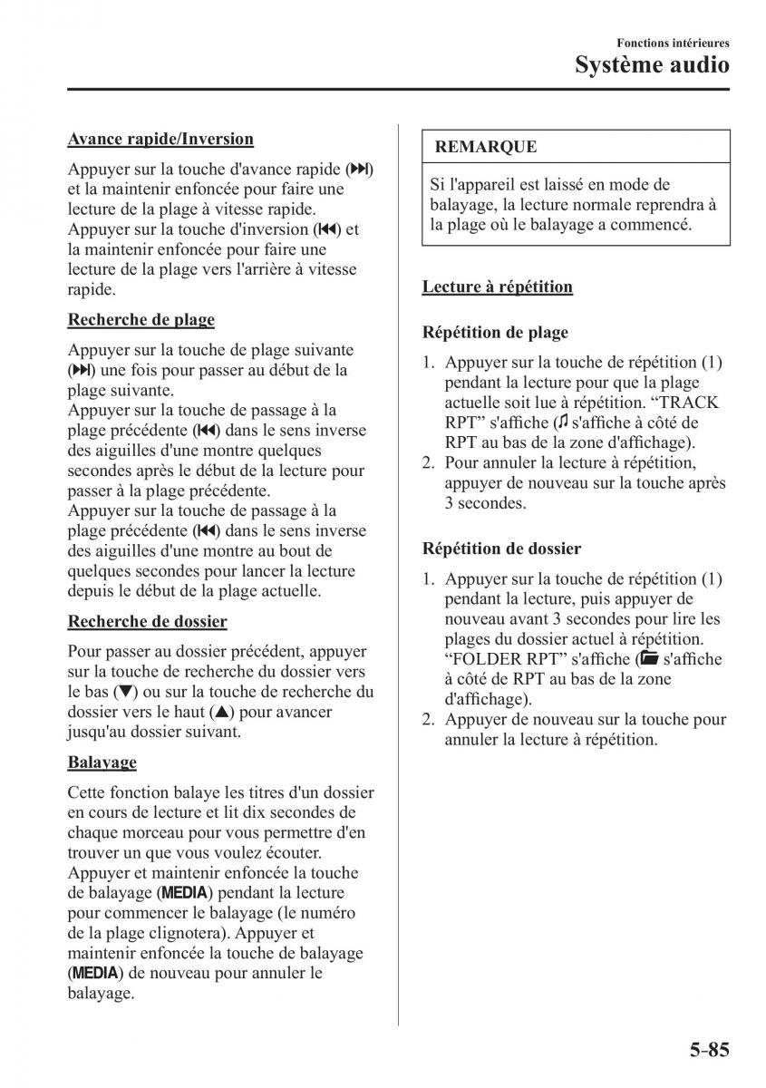 Mazda 3 III manuel du proprietaire / page 455