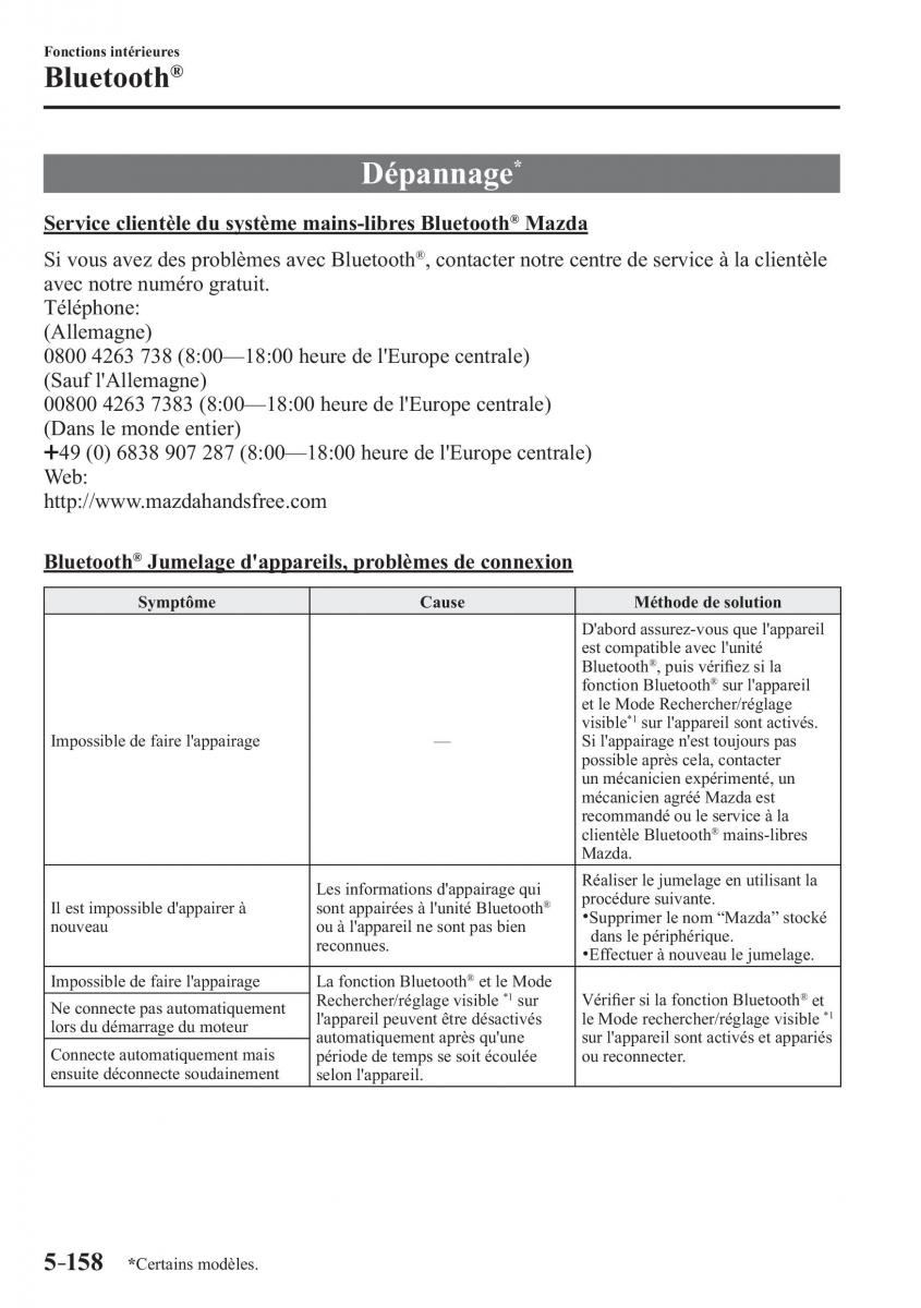 Mazda 3 III manuel du proprietaire / page 528