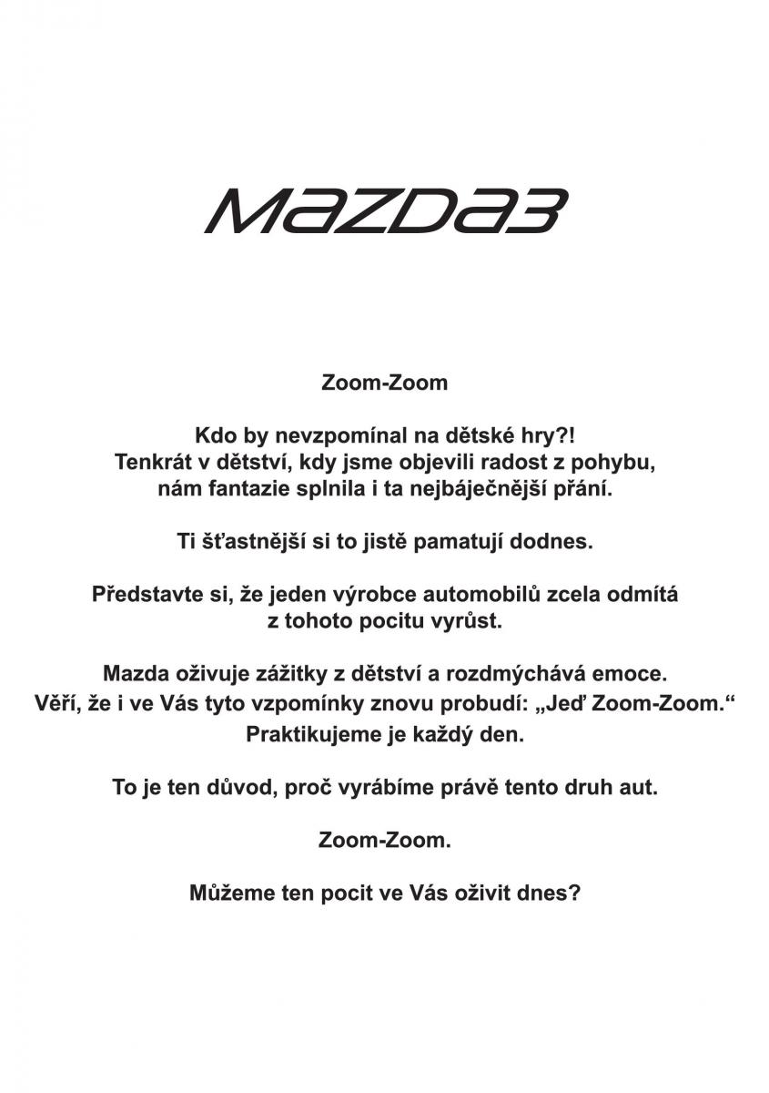Mazda 3 III navod k obsludze / page 2