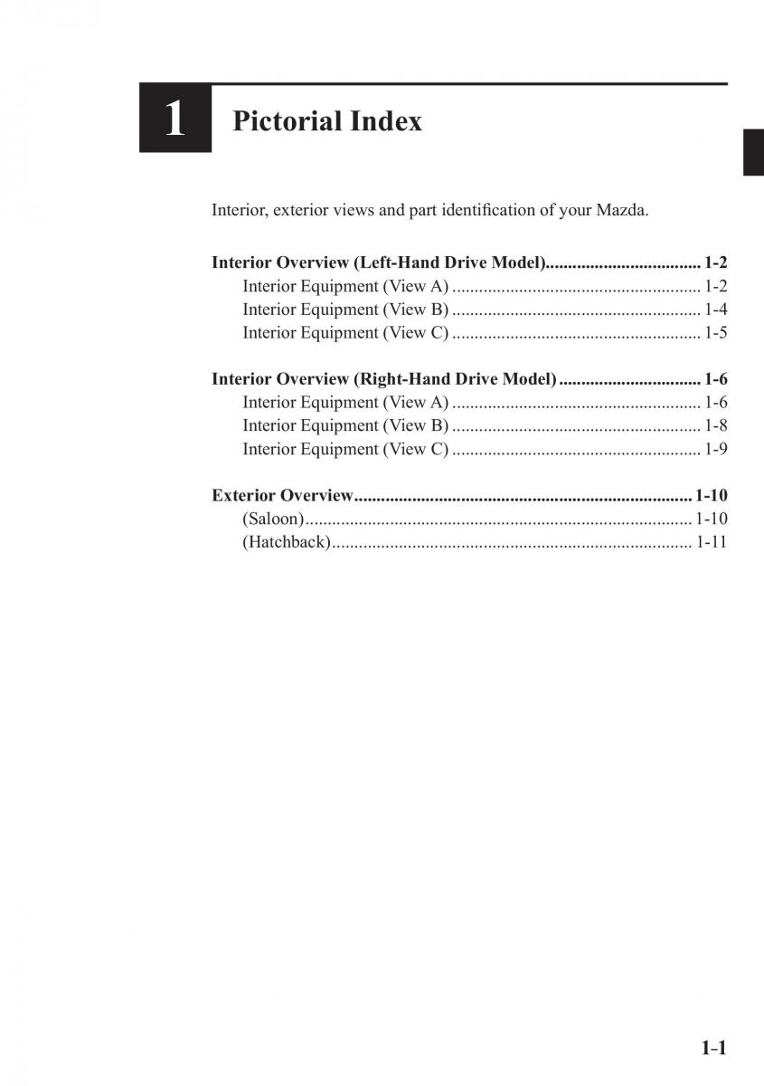 Mazda 3 III owners manual / page 13