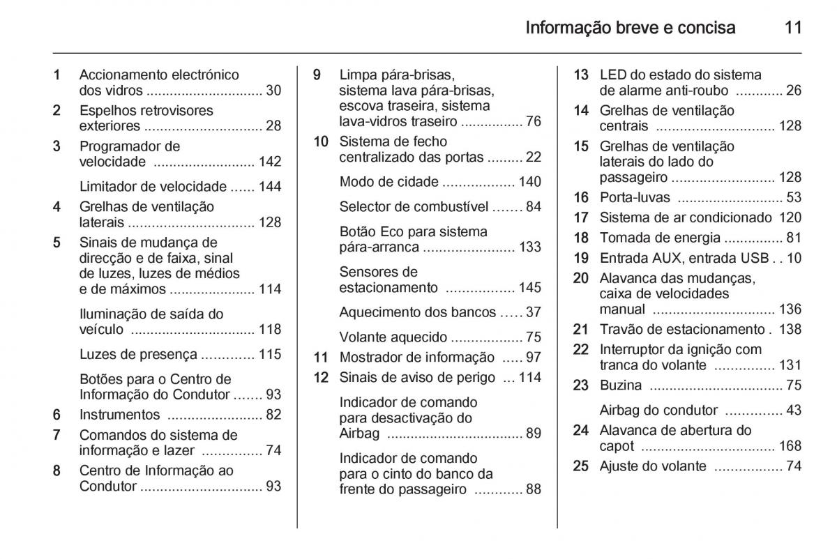 Opel Adam manual del propietario / page 13