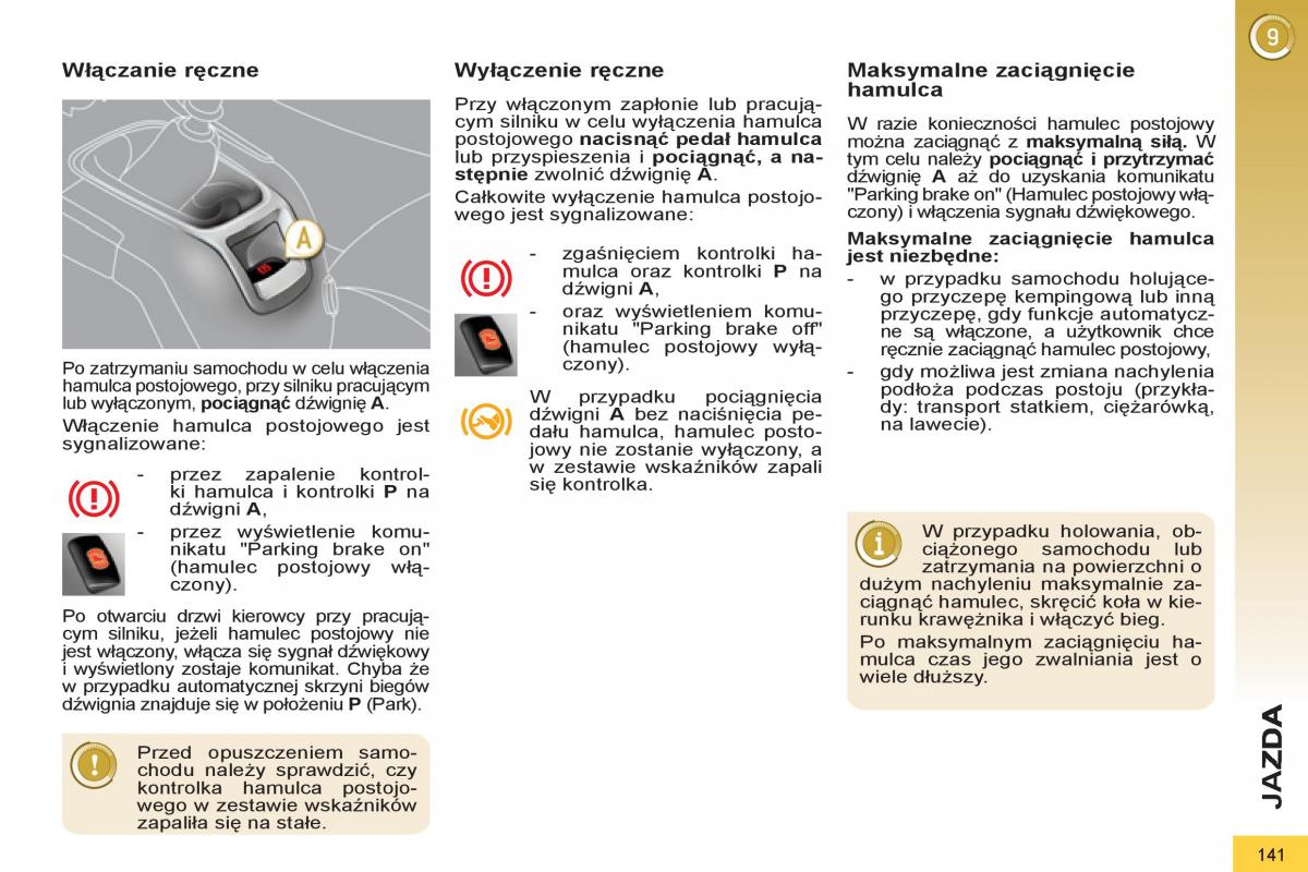  Peugeot 5008 Peugeot 5008 instrukcja obslugi / page 143