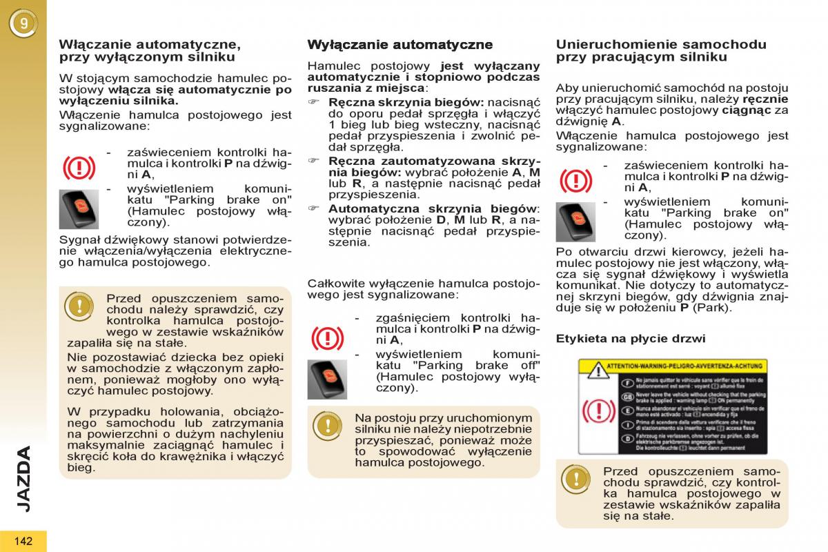  Peugeot 5008 Peugeot 5008 instrukcja obslugi / page 144