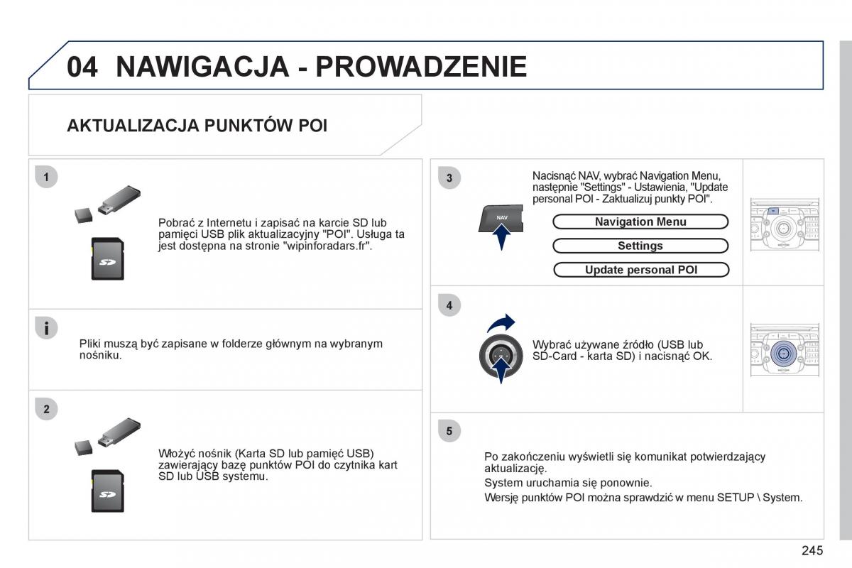 manual Peugeot 5008 Peugeot 5008 instrukcja obslugi / page 247