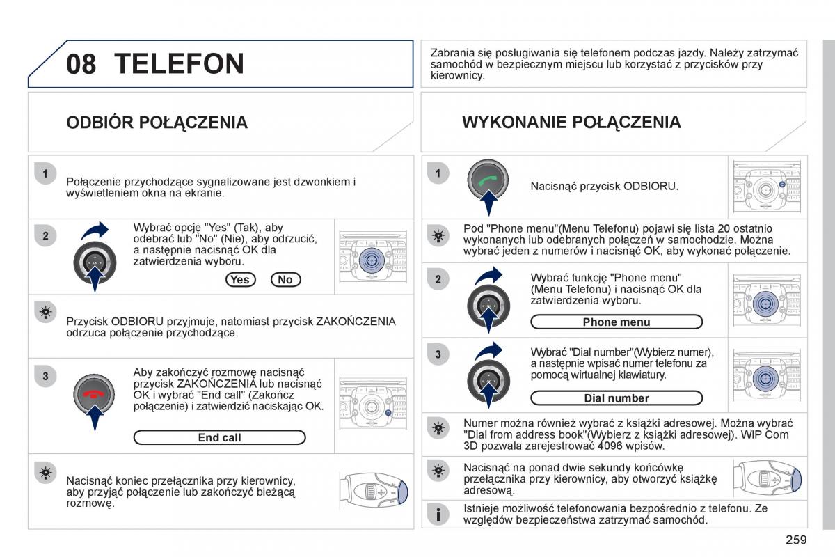 manual Peugeot 5008 Peugeot 5008 instrukcja obslugi / page 261