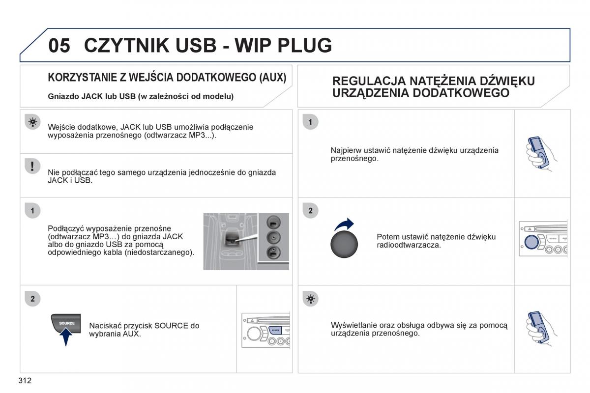  Peugeot 5008 Peugeot 5008 instrukcja obslugi / page 314