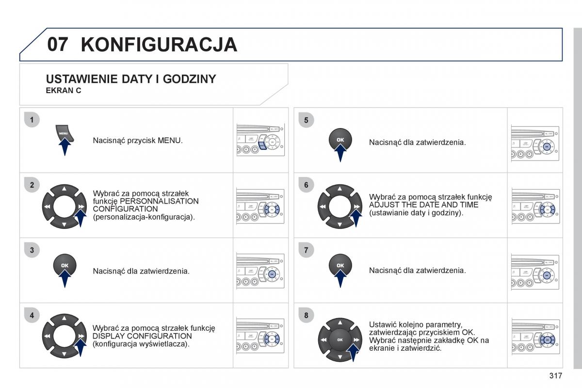 manual Peugeot 5008 Peugeot 5008 instrukcja obslugi / page 319